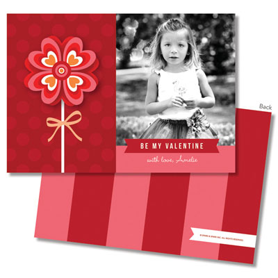 Spark & Spark Valentine's Day Exchange Cards - Sweet Valentine Flower (Photo Cards)